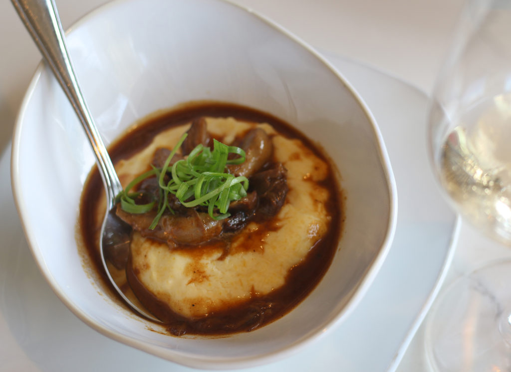 Duck with polenta at Willi’s Wine Bar in Santa Rosa. Heather Irwin/PD