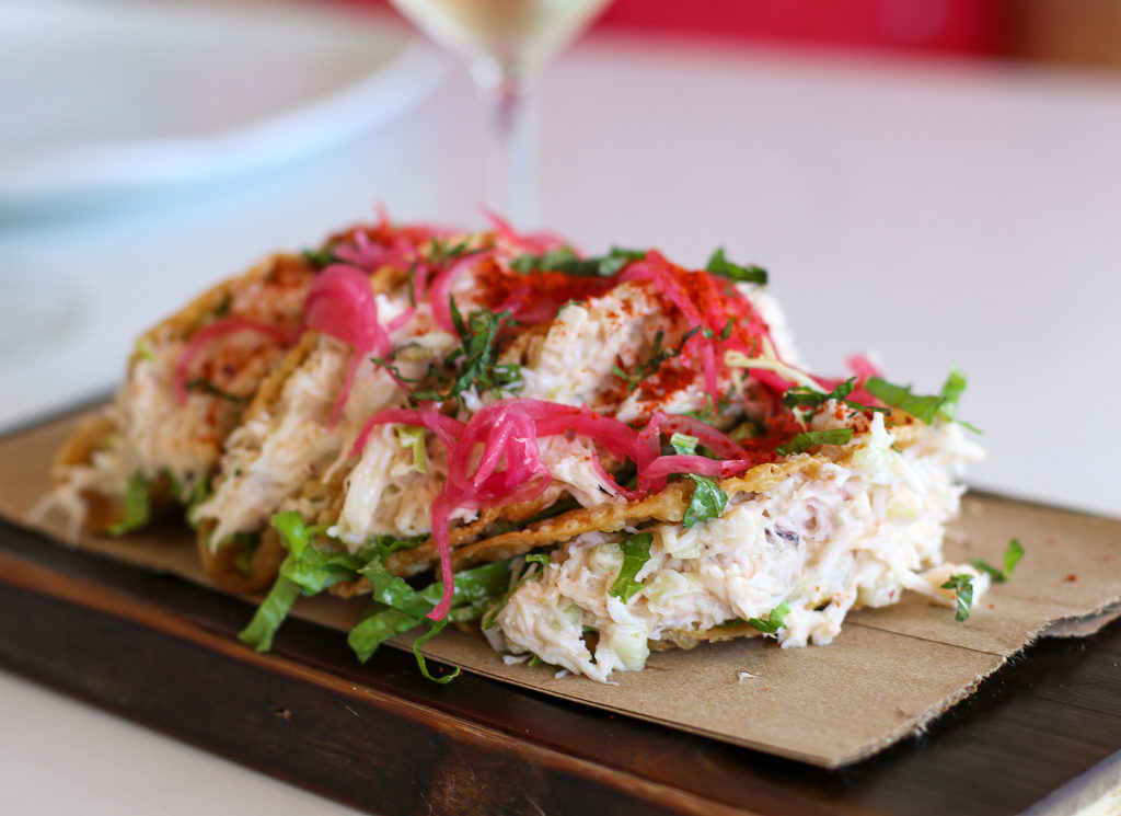 Crab tacos at Willi’s Wine Bar in Santa Rosa. Heather Irwin/PD