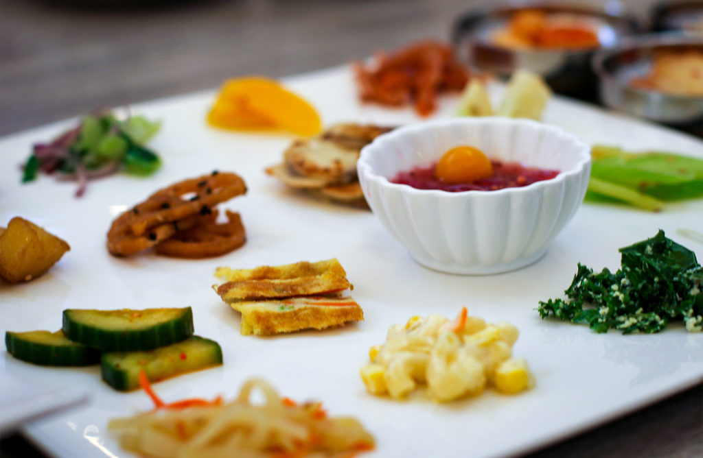 Banchan at Han Bul Korean BBQ in Santa Rosa. (Heather Irwin)