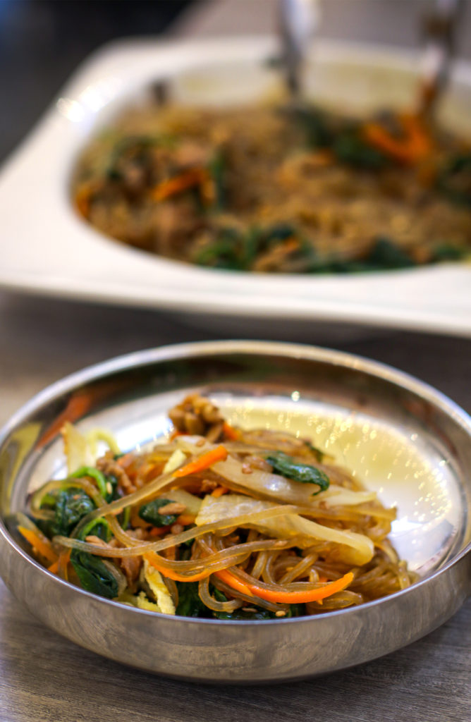 Noodles at Han Bul Korean BBQ in Santa Rosa. Heather Irwin/PD