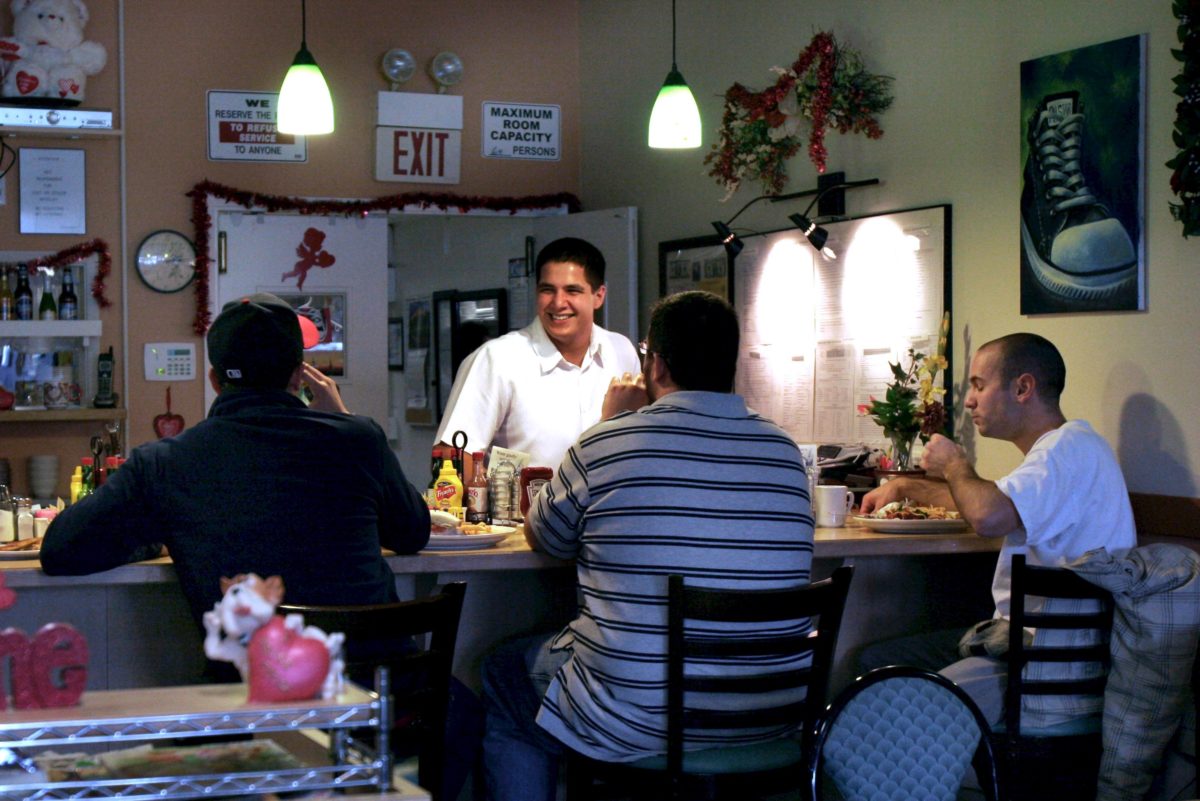 Lita's son Thomas Lyons mans the counter at the family restaurant, Lita's Cafe in Santa Rosa. (The Press Democrat, file)