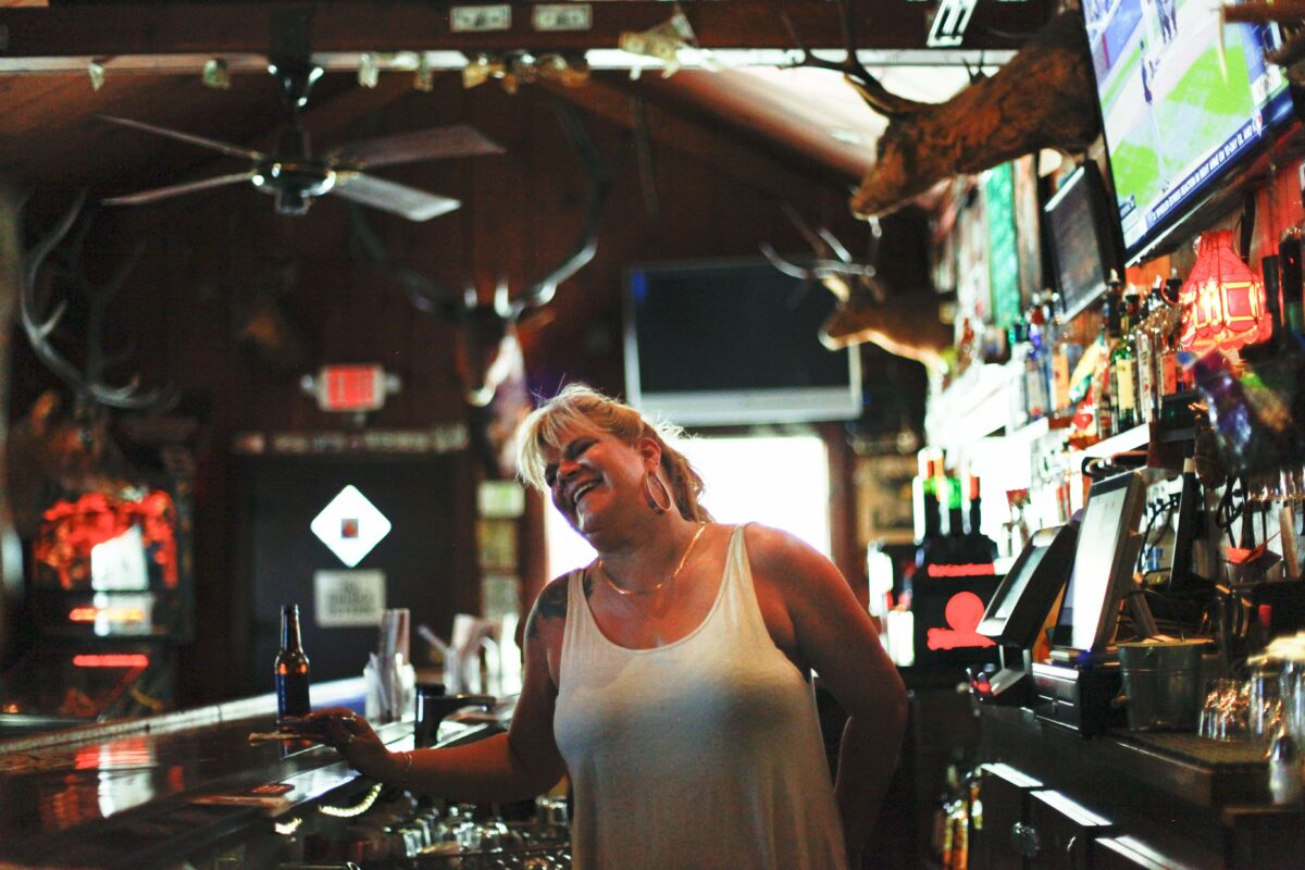 Bartender Tammy Cannistraci at The Buckhorn Tavern on Petaluma Boulevard South in Petaluma on Monday, July 24, 2017. (Crissy Pascual/Petaluma Argus-Courier)
