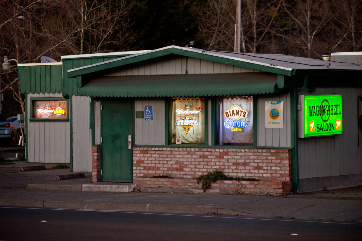 The Wagon Wheel Saloon on Mendocino Avenue in Santa Rosa, Calif., on January 31, 2014.