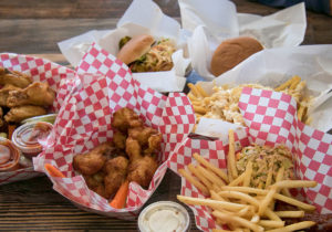 Wings, fries and sauces at Wing Man in Cotati. Heather Irwin/PD