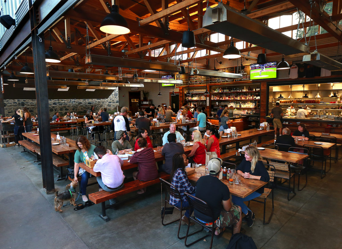 Brewsters Beer Garden in Petaluma is the perfect place for family fun. The outdoor beer garden has delicious BBQ, fire pits, live music, and plenty of open space for dogs and kids. 229 Water St N, Petaluma, 707-981-8330, brewstersbeergarden.com. (photo by John Burgess/The Press Democrat)