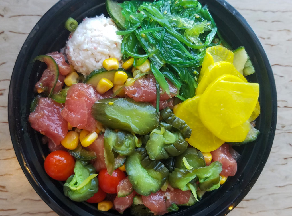 Poke Bowl at T4 Tea for U