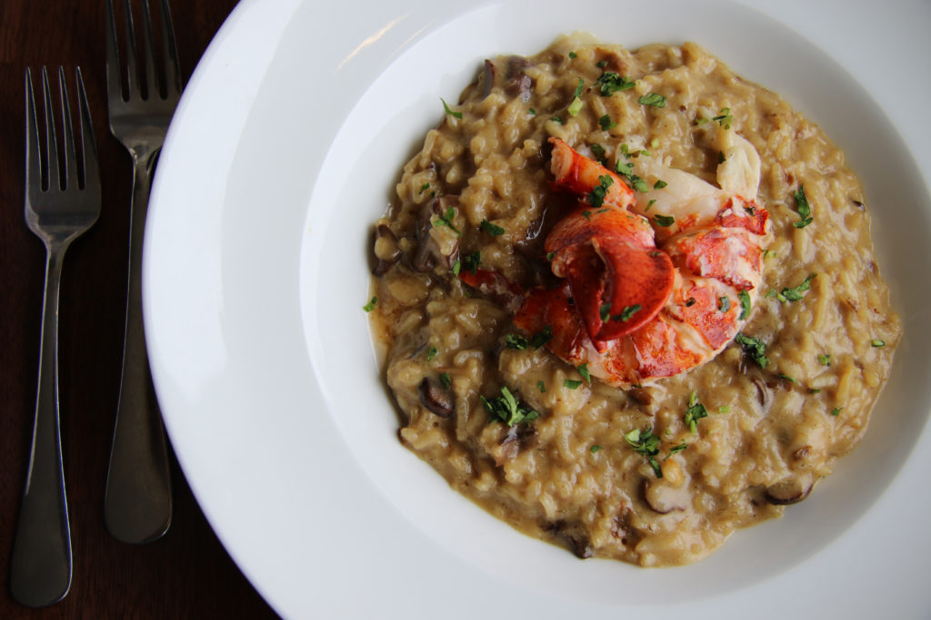 Lobster risotto at Sonoma Grille in Sonoma on 012516. (Heather Irwin, Press Democrat)