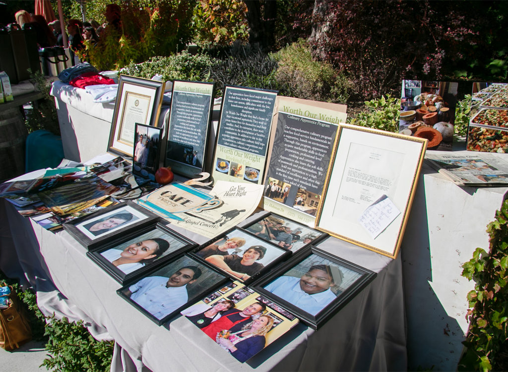 A table of remembrances at Evelyn Cheatham's memorial at Catelli's in Geyserville. Heather Irwin/PD