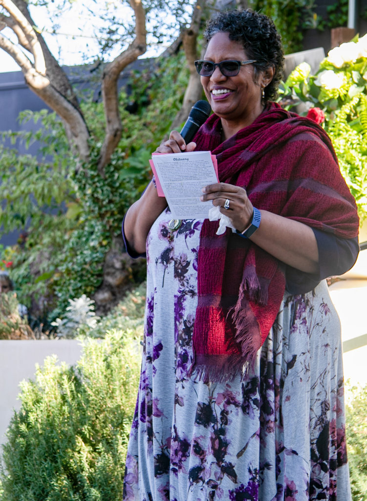 Friends gathered to remember at Evelyn Cheatham's memorial at Catelli's in Geyserville. Heather Irwin/PD