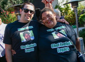 Former WOW Students at Evelyn Cheatham's memorial at Catelli's in Geyserville. Heather Irwin/PD