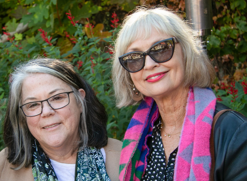 Jimtown owner Carey Brown at Evelyn Cheatham's memorial at Catelli's in Geyserville. Heather Irwin/PD