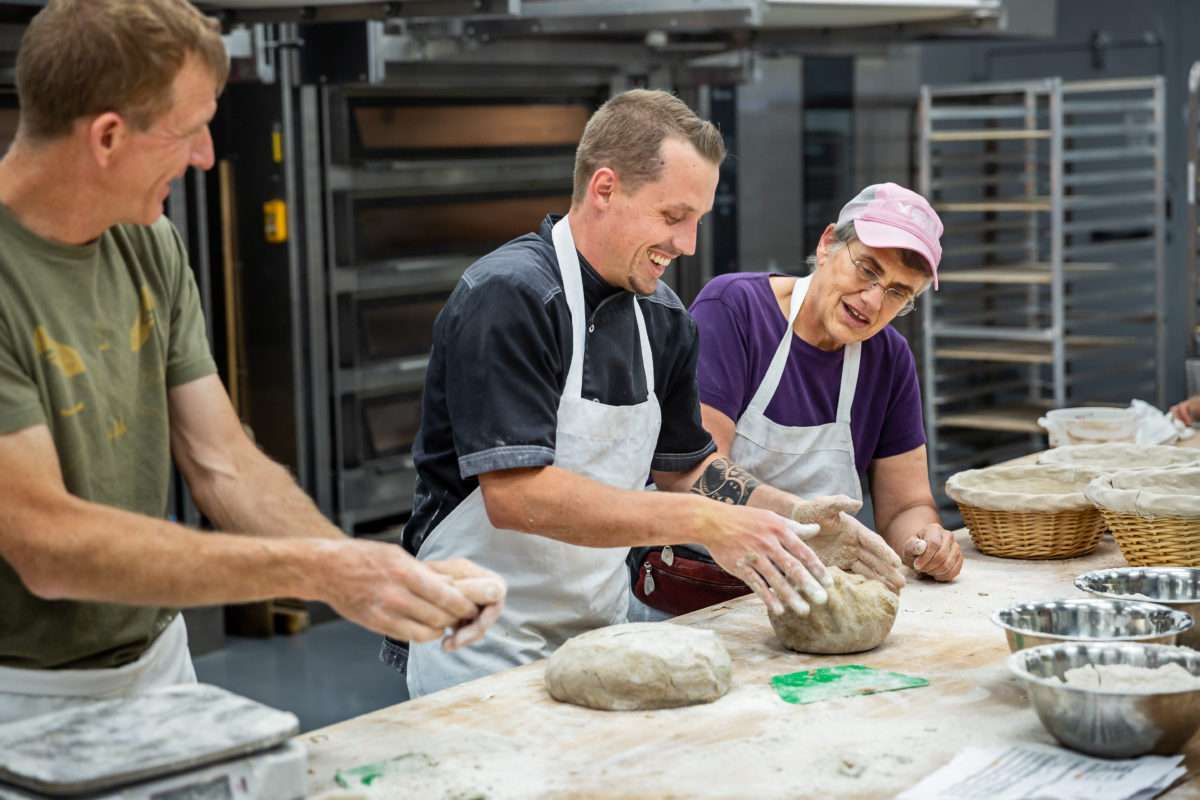 Instructor Pablo Puluke Giet teaches baking at Central Milling Artisan Baking Center in Petaluma. (Chris Hardy/For Sonoma Magazine)