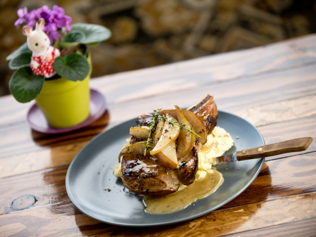 he Porkchop of Awe and Wonder PC: The Porkchop of Awe and Wonder at Wishbone restaurant in Petaluma, Calif., on November 18, 2013. (Alvin Jornada / The Press Democrat)