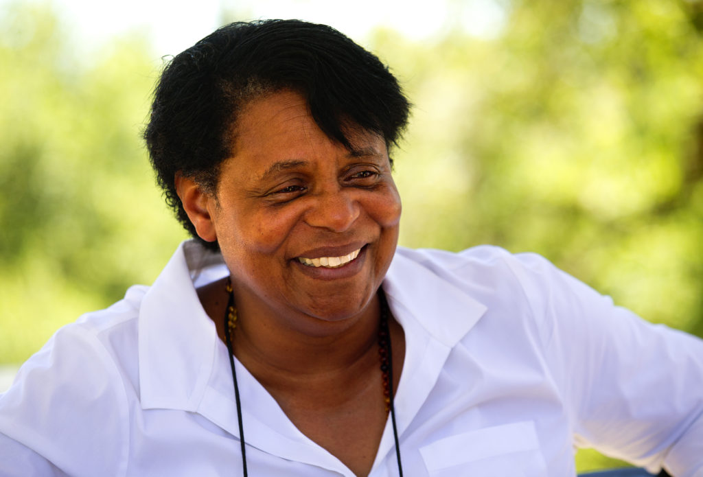 Worth Our Weight Executive Director Evelyn Cheatham worked with Paradise Ridge Winery to create the "Pizza in Paradise" lunch on Saturdays. (John Burgess / The Press Democrat)