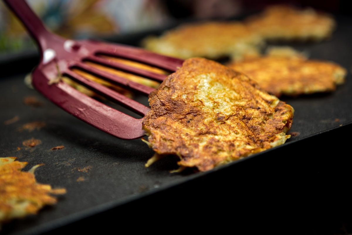 Rabbi Stephanie Kramer, and the latkes she makes for Hanukkah.