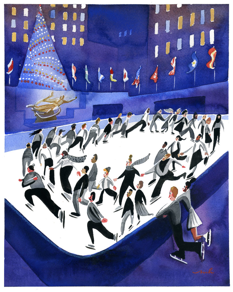 Ice Skating by Marcellus Hall. (Courtesy of Marcellus Hall)