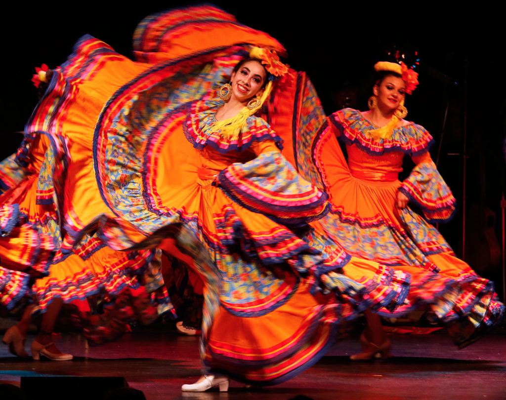 Members of Ballet Folkl—rico de Sacramento perform in the Posada Navide–a at Luther Burbank Center for the Arts in Santa Rosa, California, on Friday, December 7, 2018. (Alvin Jornada / The Press Democrat)