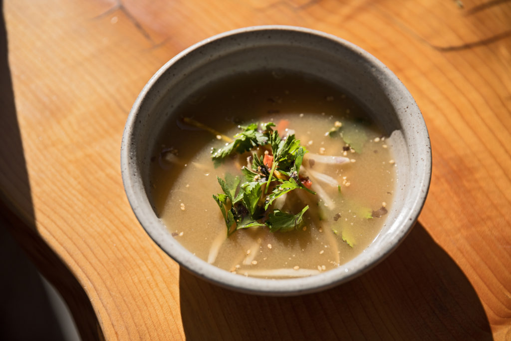 Gia Baiocchi and vegan miso bone broth