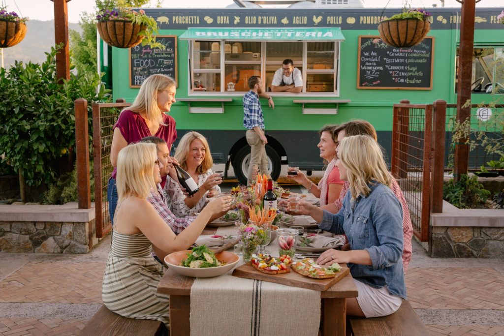 Clif Family Winery's Bruschetteria food truck serves gourmet bites with fresh local ingredients. (Clif Family Winery)