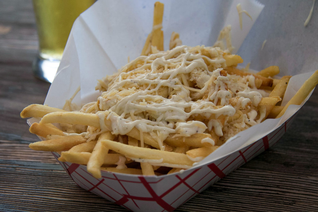Truffle fries at Wing Man in Cotati. (Heather Irwin / Sonoma Magazine)