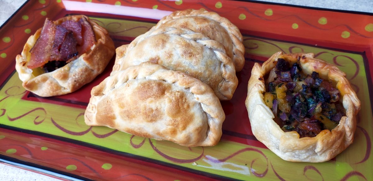Empanadas at Vinoma in Rohnert Park. (Heather Irwin / The Press Democrat)