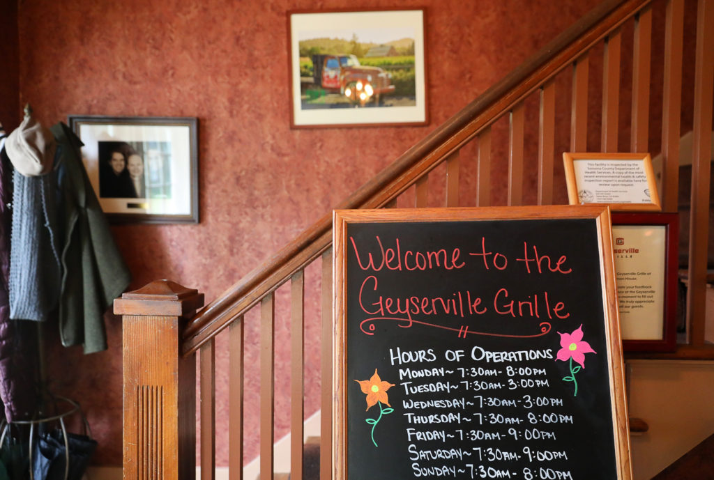 Geyserville Grille, in Geyserville. (Christopher Chung/ The Press Democrat)