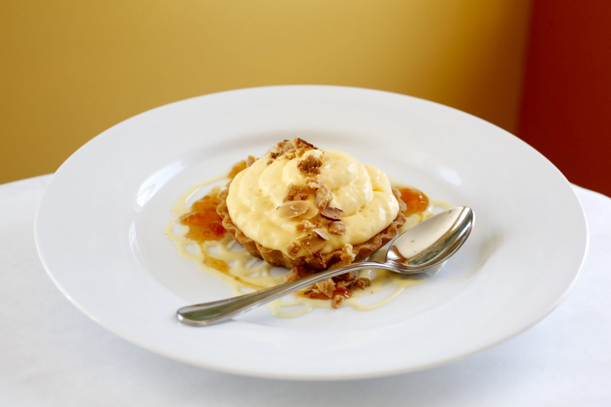 Apricot tart at Terrapin Creek restaurant in Bodega Bay, on Thursday, June 18, 2015. (Beth Schlanker / The Press Democrat)