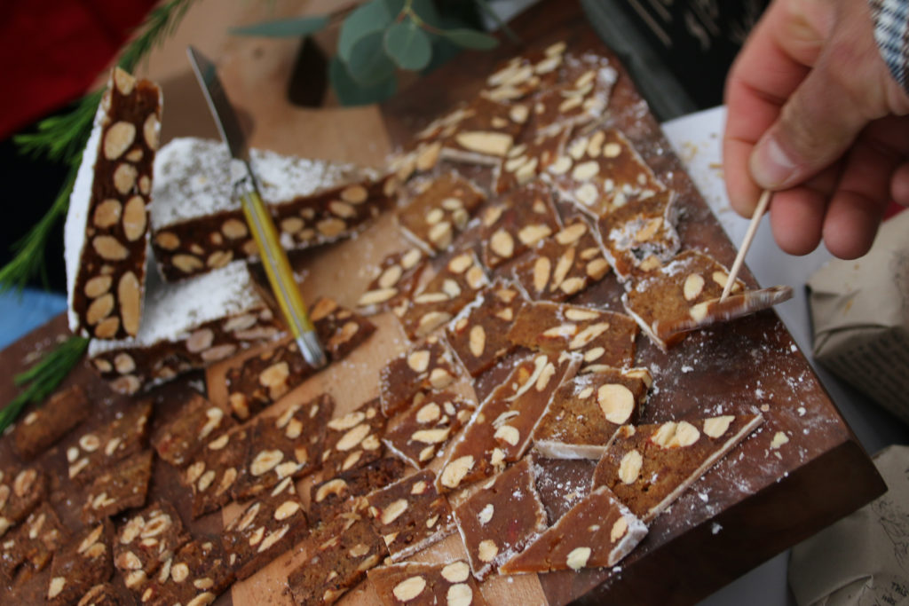 Beaujolais Panforte is enjoyed at the 10th Annual California's Artisan Cheese Festival's Artisan Cheese Tasting and Marketplace (Under the Big Top, Sheraton Sonoma County â€“ Petaluma) Sunday March 20, 2016. (Victoria Webb/For The Argus-Courier)