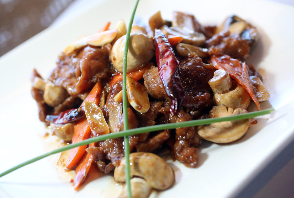 Garlic Lamb at Royal China Restaurant in Santa Rosa. (Crista Jeremiason / The Press Democrat)