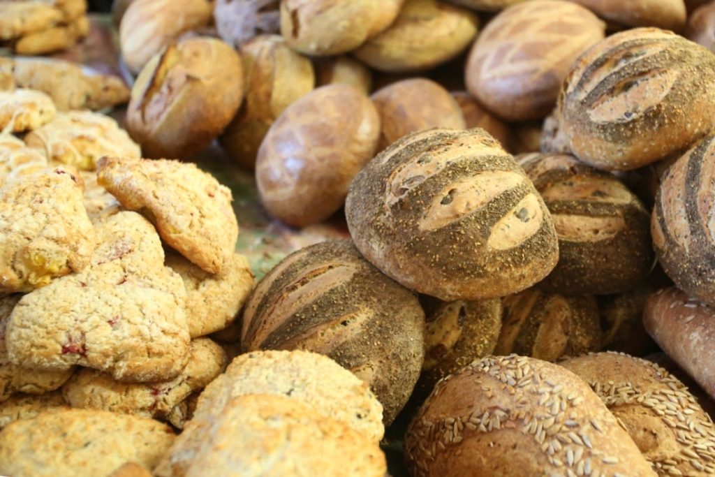 Variety of breads at Wild Flour Bread in Freestone, July 28, 2012.