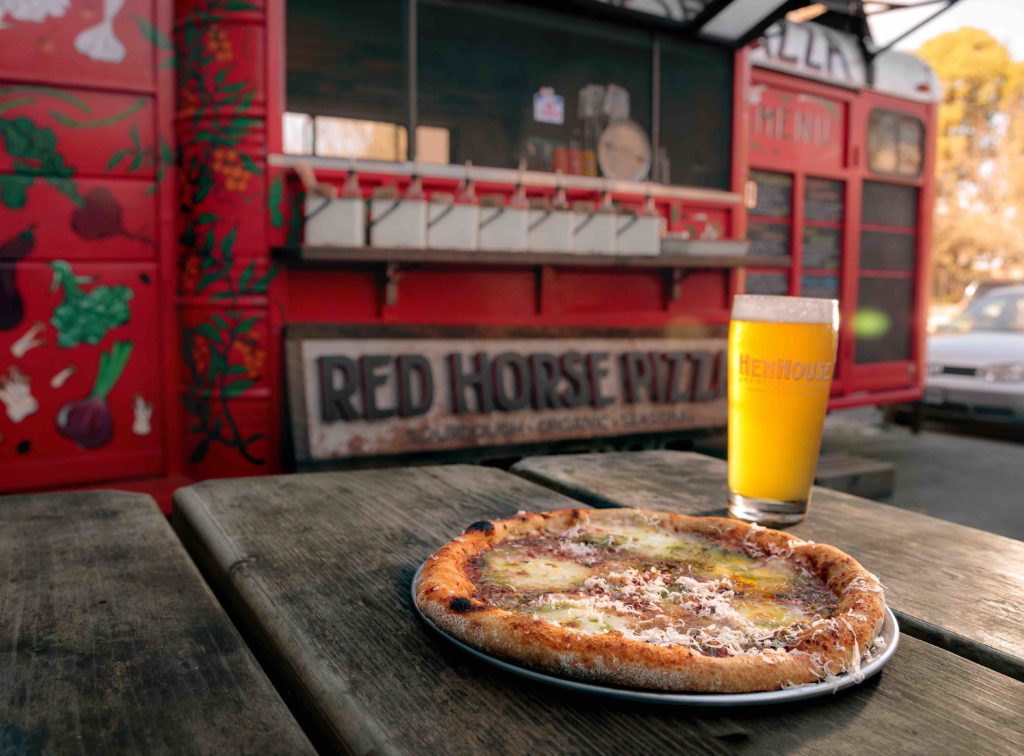 Slow Food story Red Horse Pizza Owners Nathan and Kendra Stuffelbeam Margherita pizza