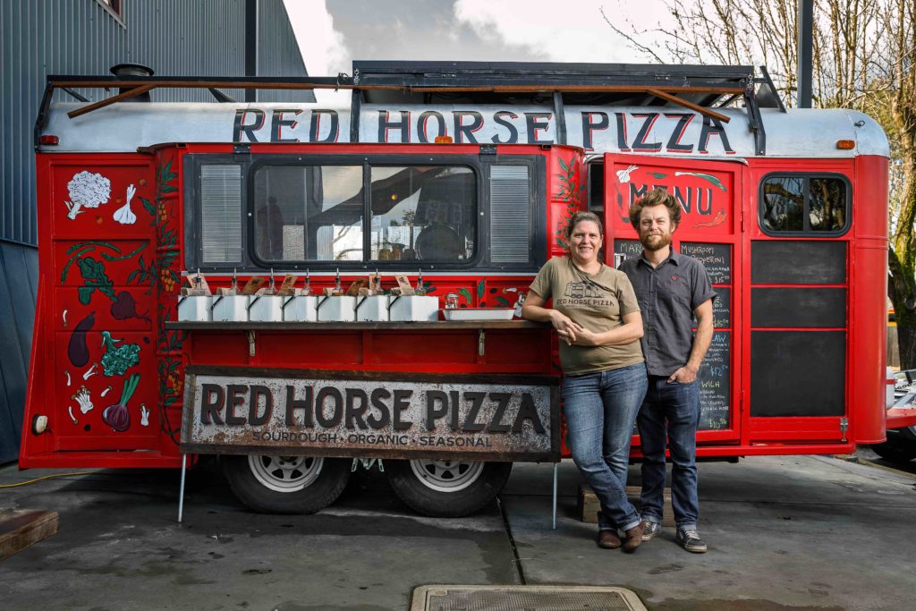 Slow Food story Red Horse Pizza Owners Nathan and Kendra Stuffelbeam