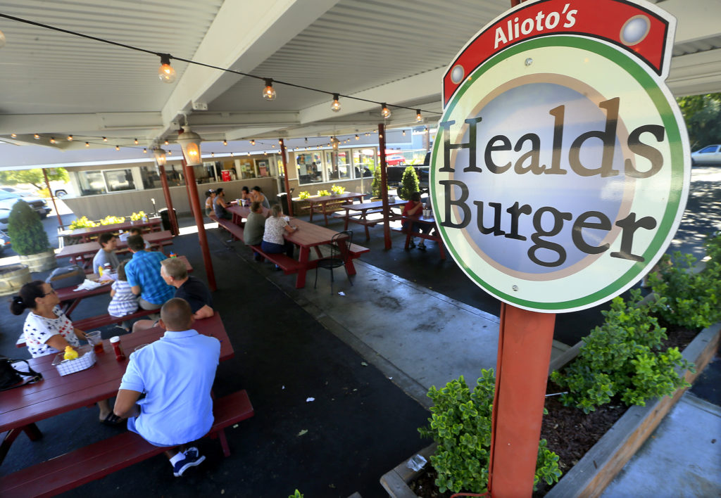 Alioto's Healdsburger. (John Burgess/The Press Democrat)