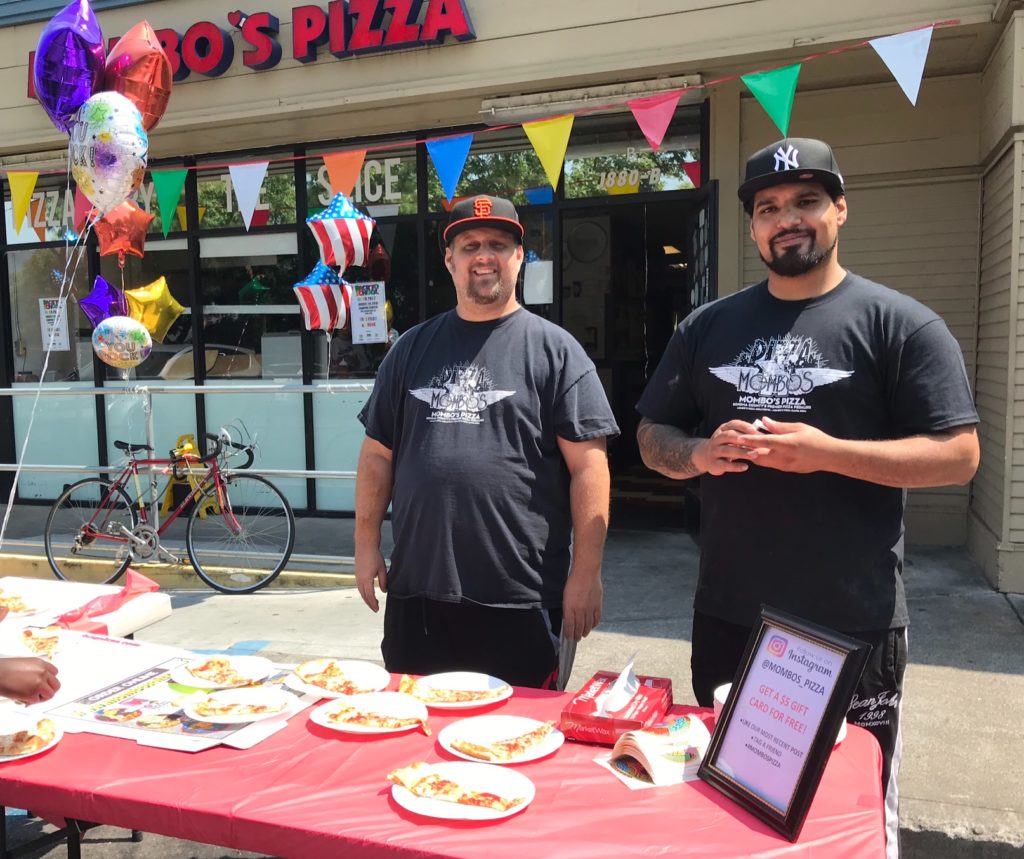 Drew (Andrew) Peletz, and his #1 employee, Charlie Serrano, promoting their new business just before the sale of this store closes. (Fred Poulos)
