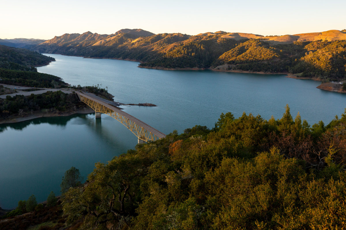 The Warm Springs Creek Bridge at Lake Sonoma in Geyserville, California, on Thursday, December 26, 2019. (Alvin Jornada / The Press Democrat)