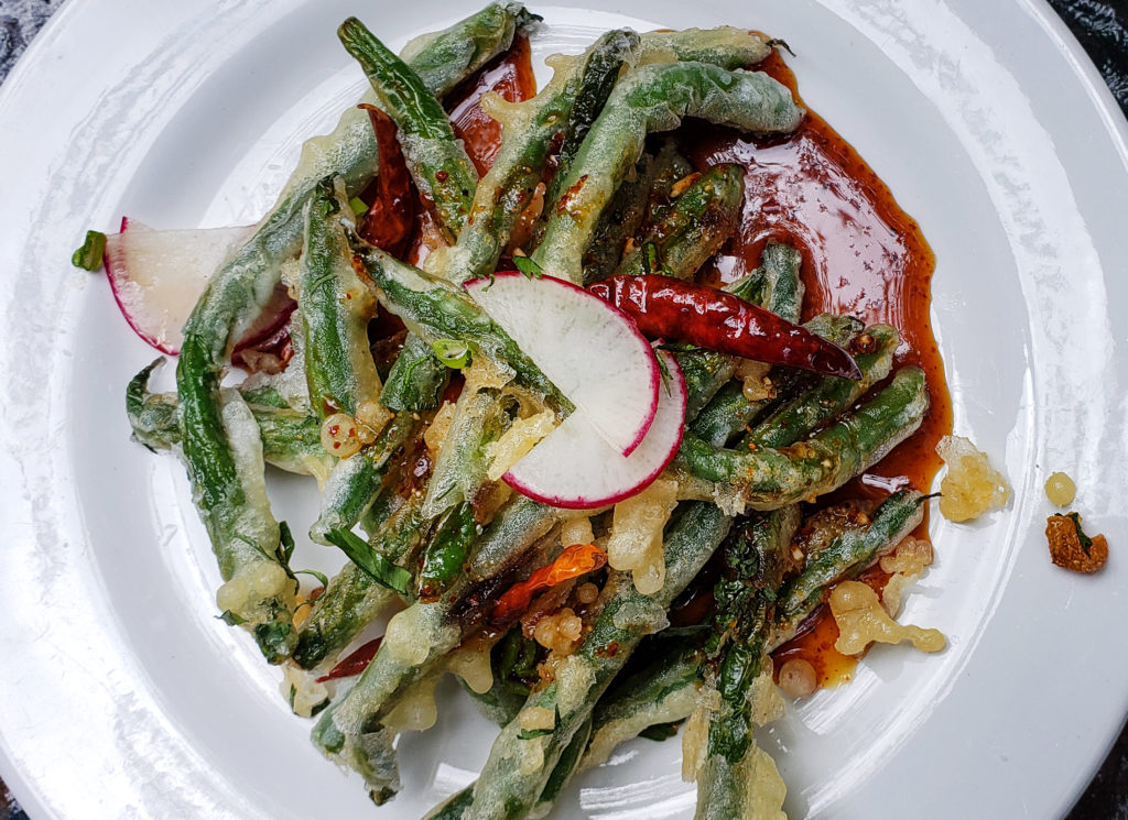 Pole beans with chili sauce from Wild Bird at the Flamingo Hotel. Heather Irwin/PD
