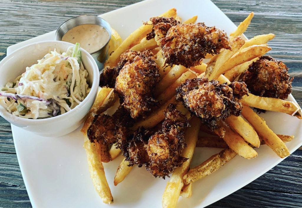 Crab hushpuppies at Seafood and Eat in Windsor. Facebook
