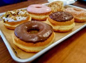 Brioche donuts at City Garden Donuts in Santa Rosa. (Heather Irwin / The Press Democrat)