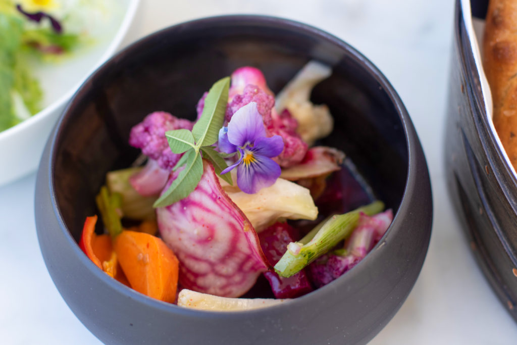 Garden crudité at Jordan Winery’s Paris on the Patio. Heather Irwin/PD