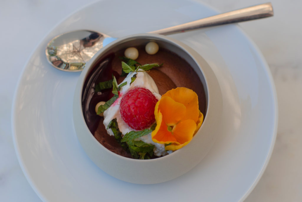 Chocolate mousse at Jordan Winery’s Paris on the Patio. Heather Irwin/PD