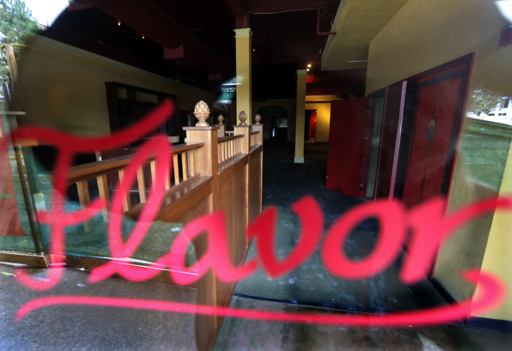 Flavor Bistro closed it's Old Courthouse Square location after 12 years as the reunification project delays pushed completion into 2017. (John Burgess/The Press Democrat)