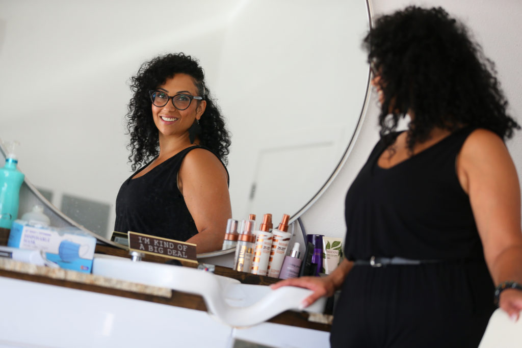 Santa Rosa hair stylist and make-up artist Vanessa Colombo runs her own business and has worked on a number of television shows and movies. (Christopher Chung / The Press Democrat)