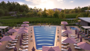 A rendering of one of the pools at Montage Healdsburg. Photo courtesy of Montage Healdsburg
