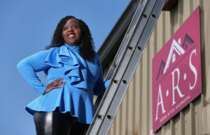 Letitia Hanke is the president and CEO of ARS (Alternative Roofing Solutions) Roofing, Gutters and Waterproofing. (Christopher Chung/ The Press Democrat)