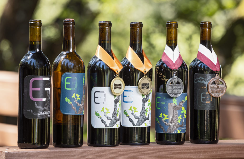 Wines made by Emily Ernst and husband Greg, home winemakers. E&E Alexander Valley Zinfandel 2018 E&E Alexander Valley Zinfandel 2017 E&E Alexander Valley Zinfandel 2016 (Double Gold Winner Sonoma County Harvest Fair) E&E Alexander Valley Zinfandel 2015 (Best in Class Winner Sonoma County Harvest Fair) E&E Alexander Valley Zinfandel 2014 (Silver Winner WineMaker Magazine) E&E Alexander Valley Zinfandel 2013 (Bronze Winner WineMaker Magazine)