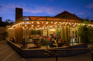 The back patio at Flavor Bistro in Sebastopol. (Photo by John Burgess/The Press Democrat)