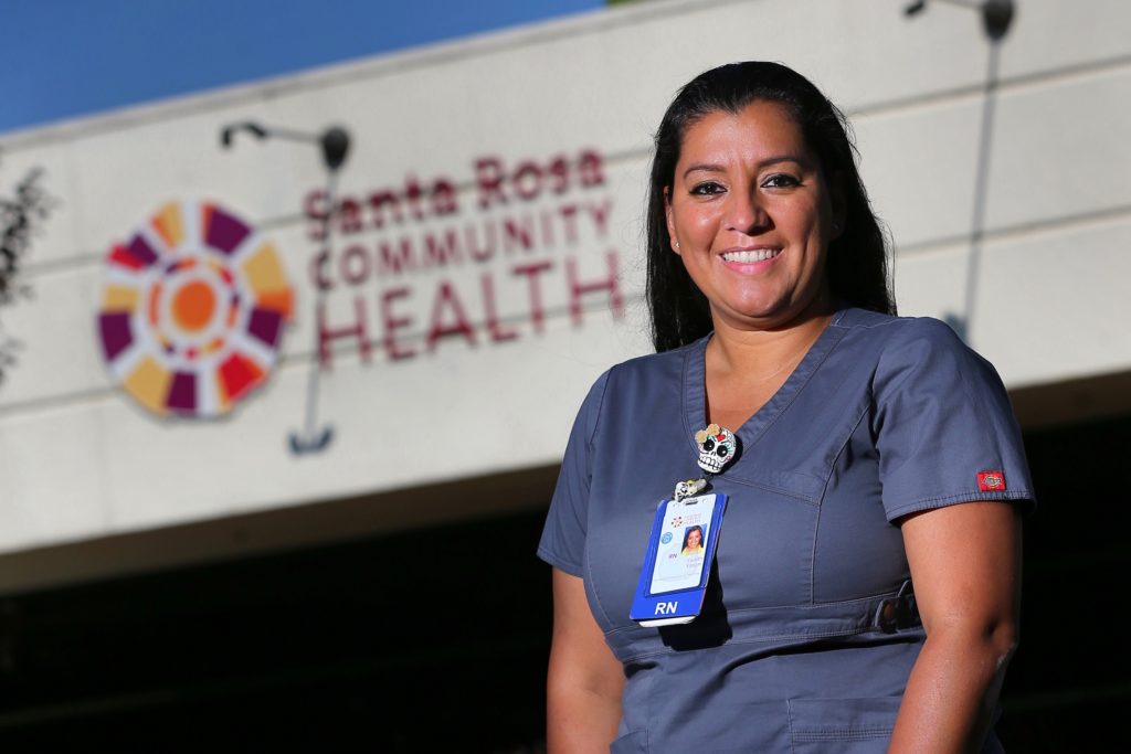 Yudith Vargas Dominguez is the Associate Director of Nursing at Santa Rosa Community Health. (Christopher Chung / The Press Democrat)