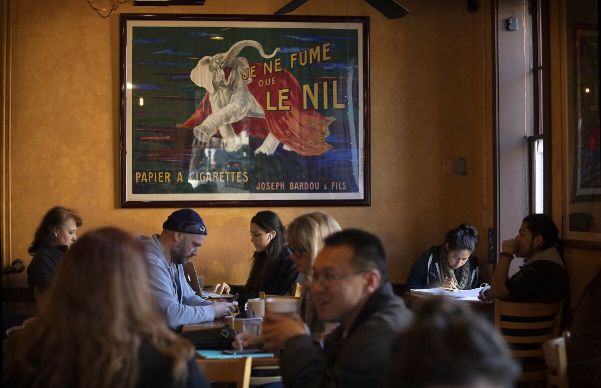 A'Roma Roasters Coffee & Tea in Santa Rosa's Railroad Square. (John Burgess/The Press Democrat)