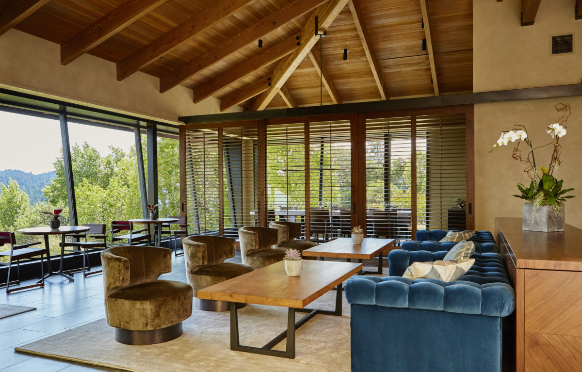 The tasting salon at Gary Farrell Vineyards & Winery in Healdsburg. (Courtesy of Gary Farrell Vineyards & Winery)