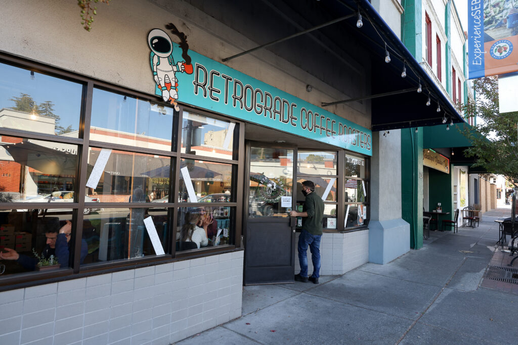 Retrograde Coffee Roasters in Sebastopol on Friday, October 8, 2021. (Christopher Chung/ The Press Democrat)